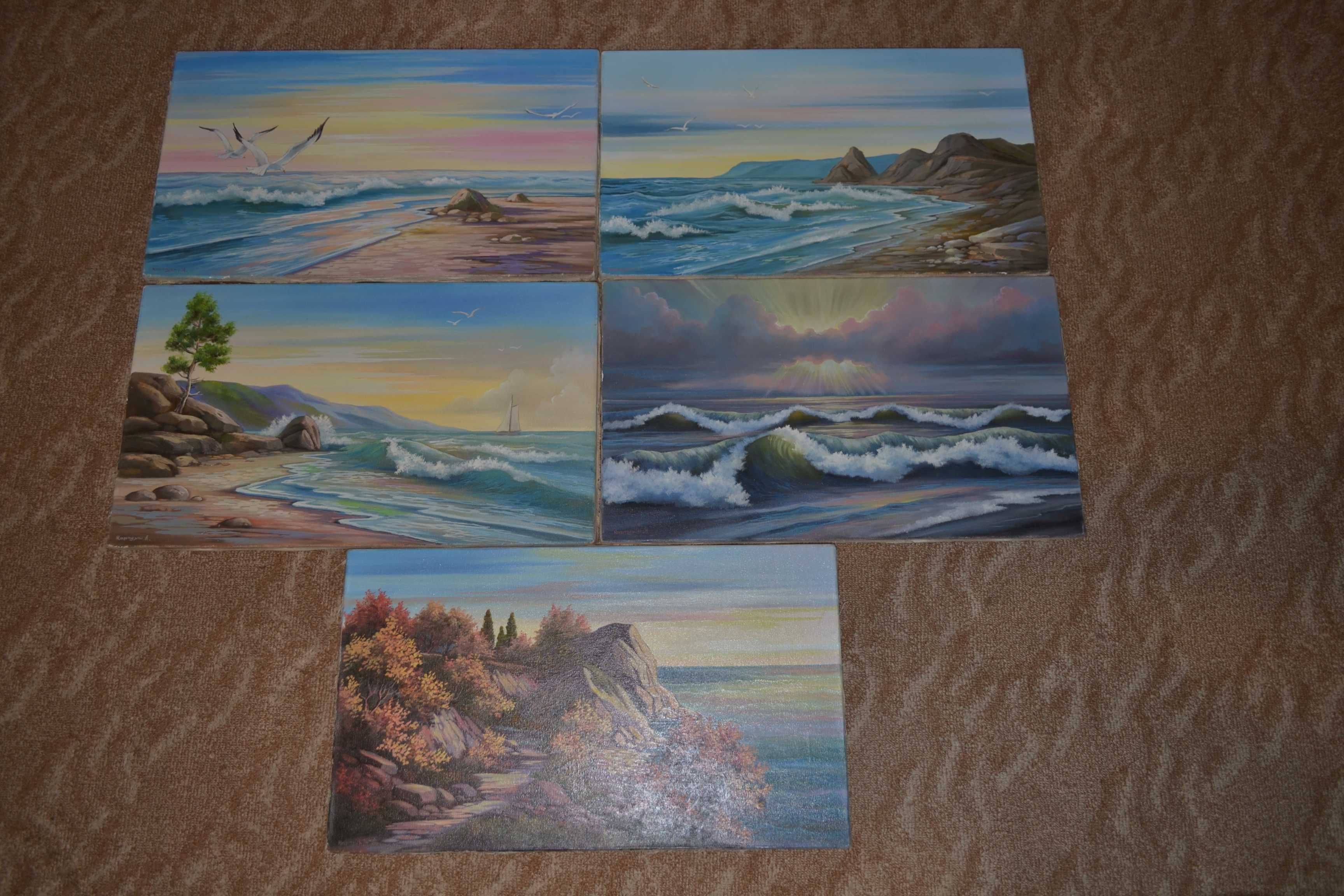Картини морський пейзаж 5 картин худ.Карпухін А.