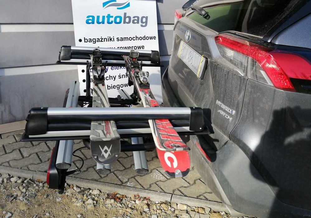 Uchwyt narciarski na platformę rowerową na hak Aguri 50785