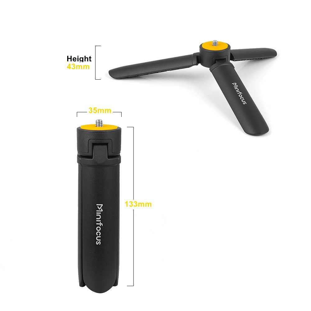Mini statyw Minifocus ze śrubą 1/4'' do kamer sportowych i telefonów