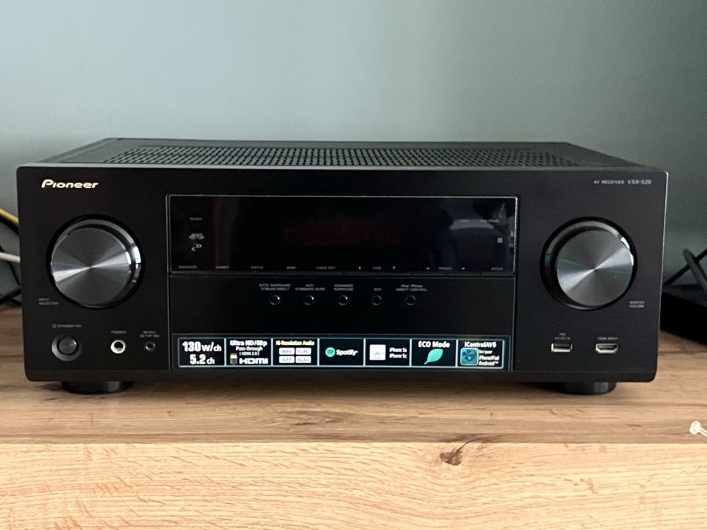 Pioneer VSX 529 Amplituner amp iOS Android FM CD BD DVD HDMI 4K 60p