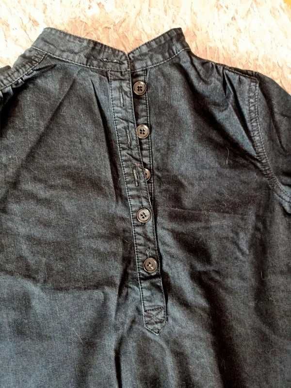 Czarna jeansowa bluzka tunika ginajeans r.32