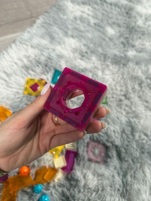 Klocki magnetyczne tor kulkowy