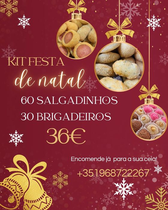 Kit Festa Salgadinhos doces e Bolo