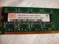 2 x Memoria RAM HYNIX 1GB 2Rx8 PC2-5300U 555 Mhz DDR2