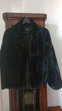 Futerko futro kurtka bluza czarne czarna S 36 New Yorker oversize
