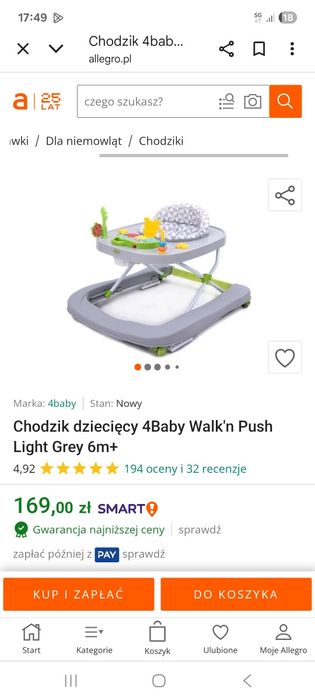 Chodzik dziecięcy 4baby