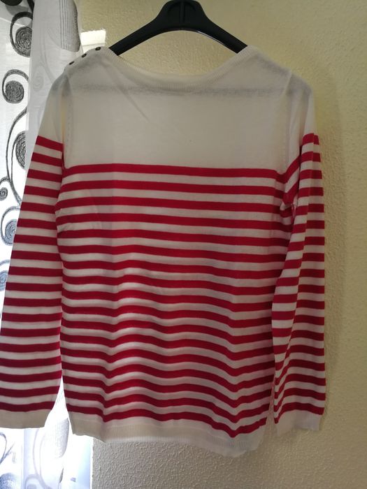 Camisola S riscas fuscia