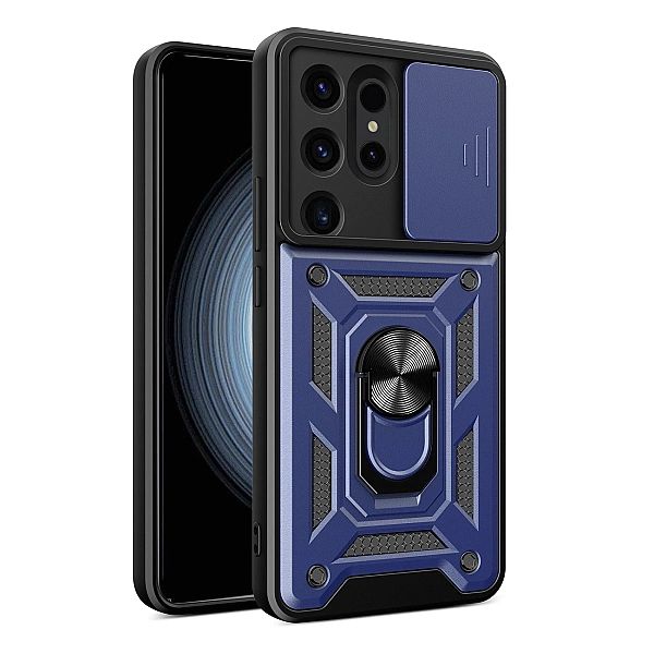 Etui Hybrid Armor Camshield do Samsung Galaxy S24 Ultra pancerne z osł