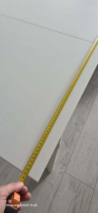 Stół biały 130/190x80cm lanberg