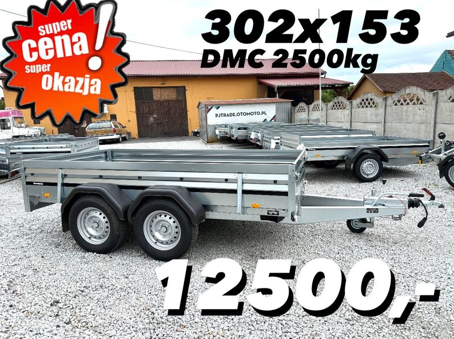 Brenderup 2300STB 2500  ‼️Nowa duża i mocna przyczepa 300x153x40 DMC 2500kg DOSTAWA‼️