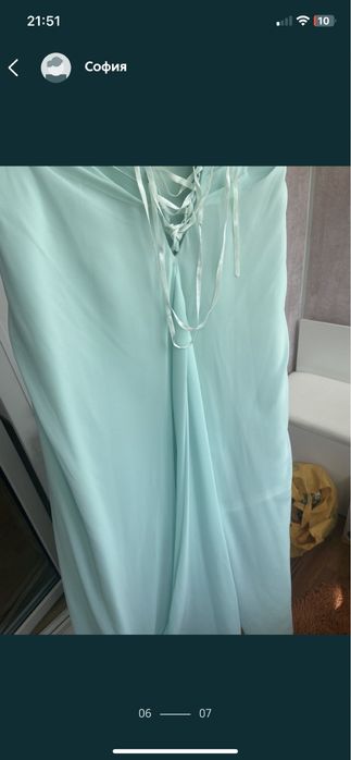 Вечірня сукня М Вечернее выпускное платье мятное