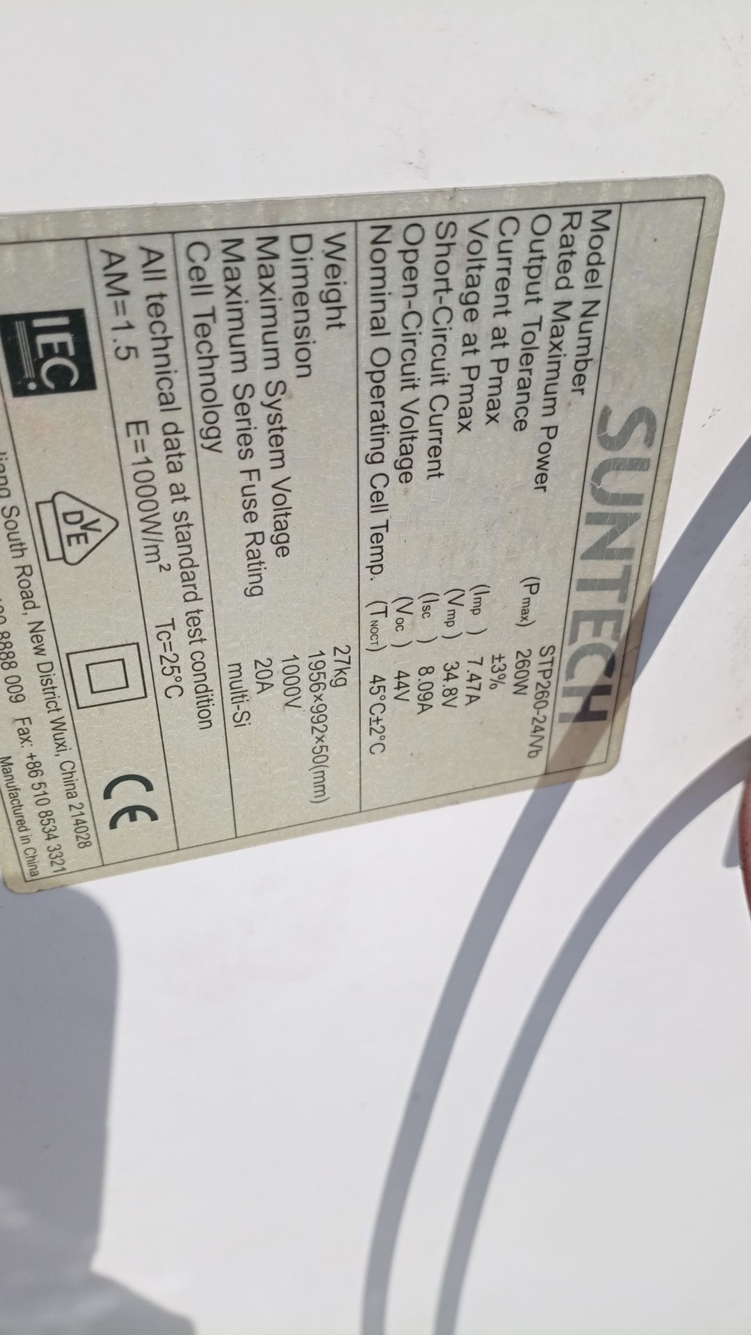 Vendo 8 painéis suntech usados