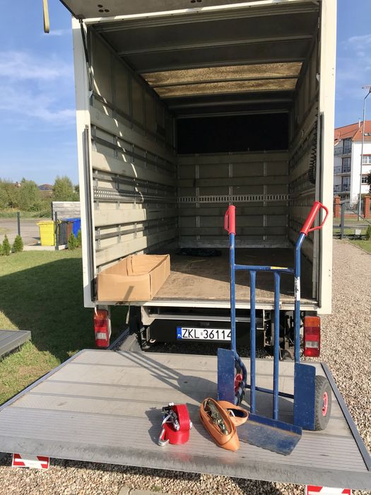 Transport bagażówka Kołobrzeg auto z windą