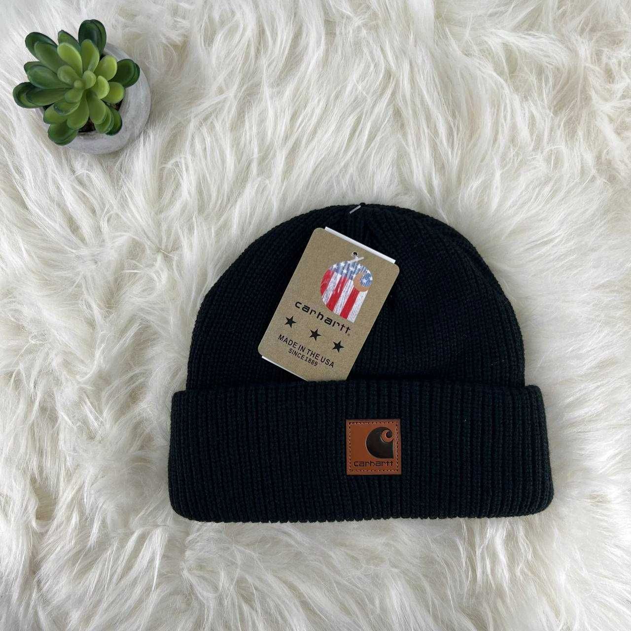 Нова шапка Carhartt вязана в рубчик кархарт шапка чоловіча унісекс