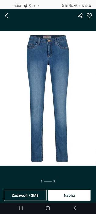 Dżinsy ze stretchem w kolorze niebieskim