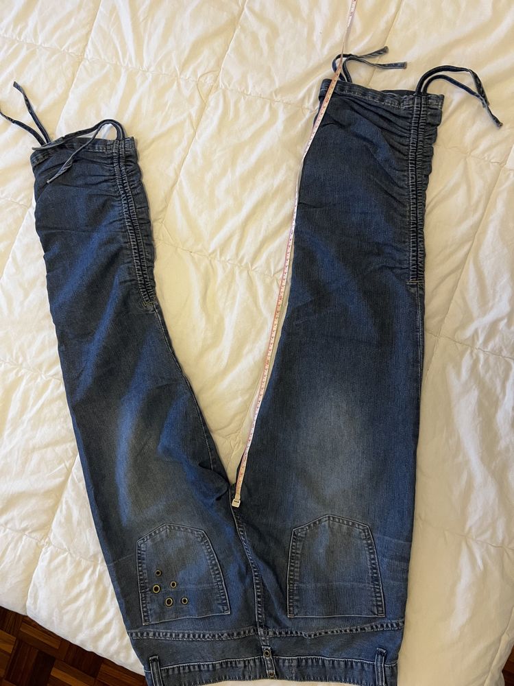 Jeans Salsa cropped, tamanho EU 38