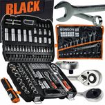 Набор 2 в 1 головок ключей инструментов BLack 108 ел. + 12 ел. Benson
