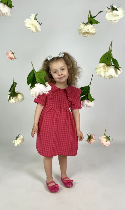 сукні family look мама та донька, рожеві плаття, тренд сезону