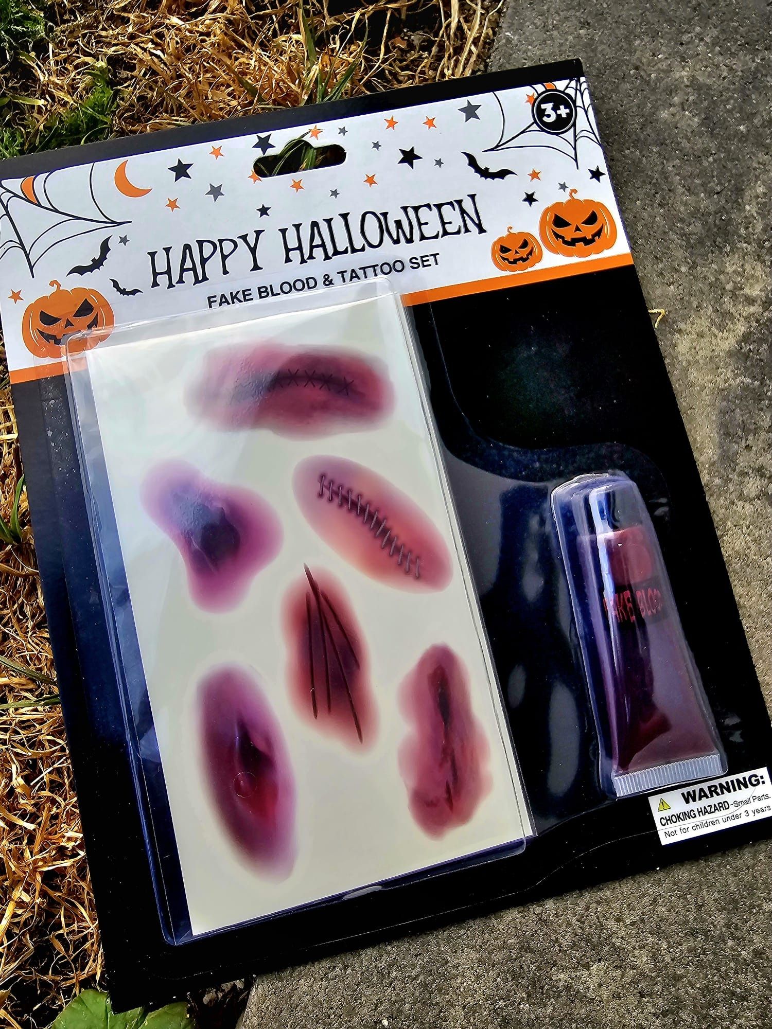 Nowy zestaw Halloween Tatuaże + sztuczna krew HIT