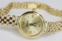 Prześliczny 14K 585 złoty damski zegarek Geneve lw045 K