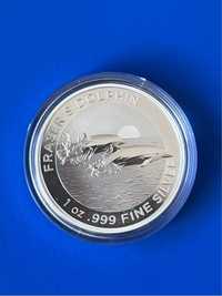 серебрянная  монета  -  Дельфин  Фрейзера
