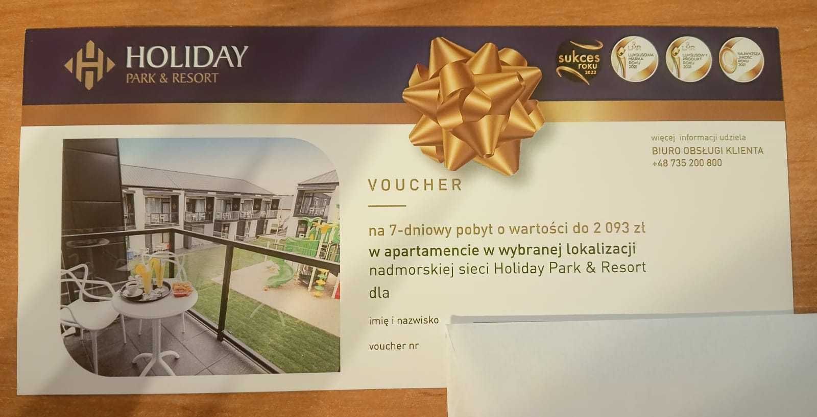 Voucher Holiday Park & Resort o wartości 2093 zł