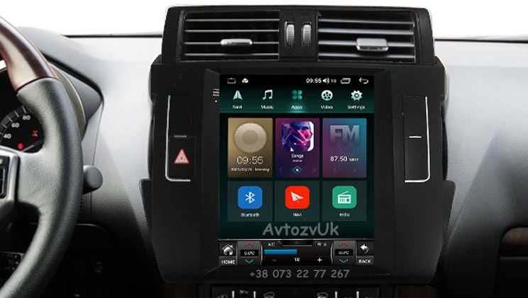 Магнитола PRADO 150 Toyota Прадо GPS TV Tesla 2 din CarPlay Android 13