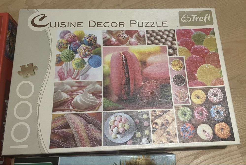 Komplet, puzzle, zestaw, trefl, cuisine decor, castorland, clementoni