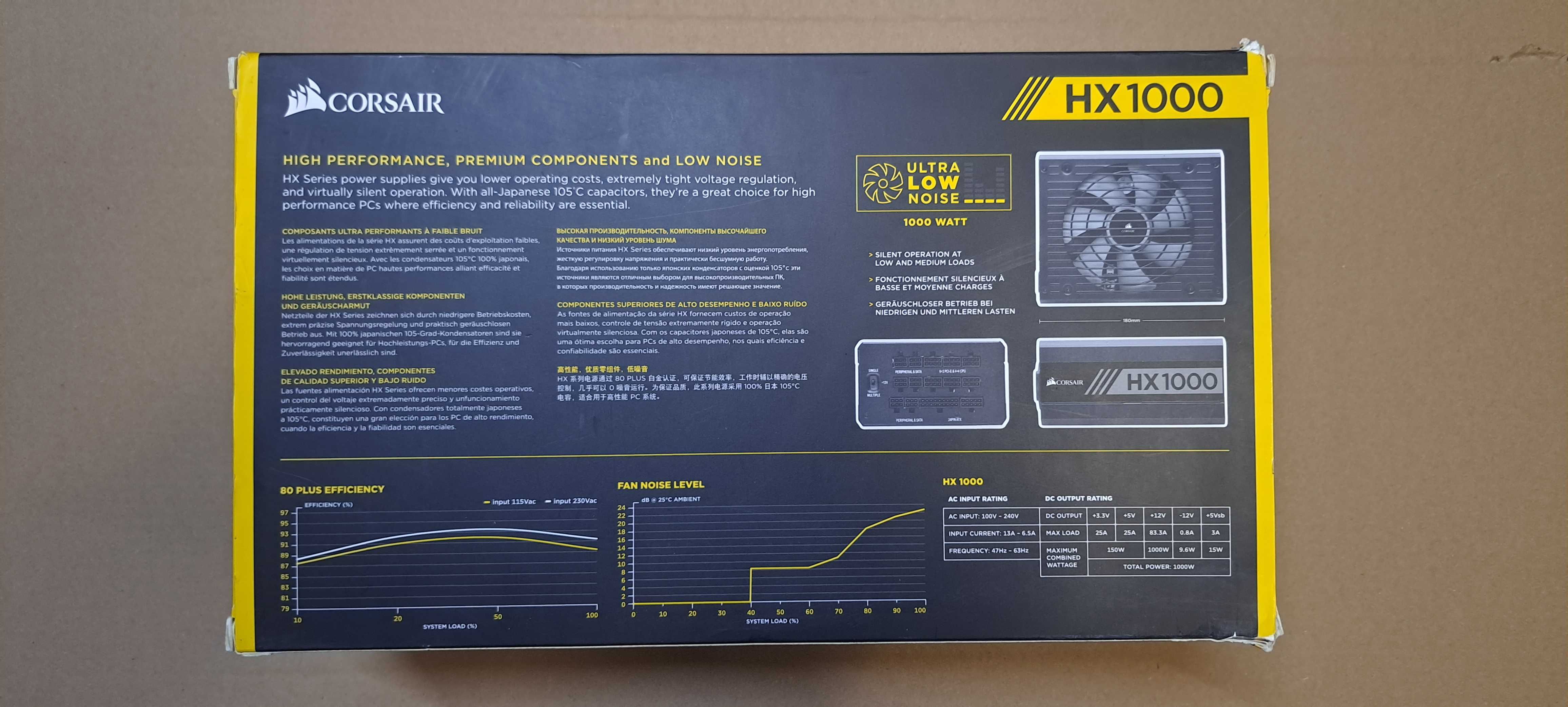 Fonte de Alimentação Corsair HX1000