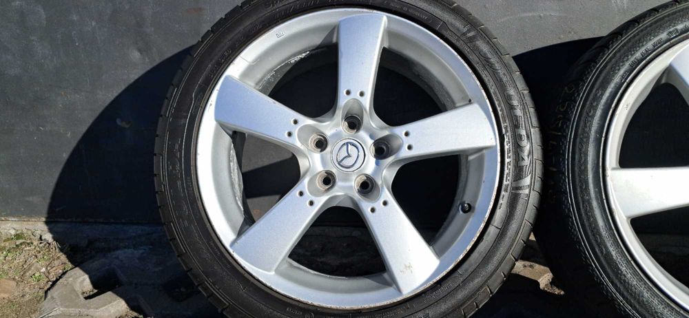 KOŁA MAZDA RX8 ALUFELGI RX-8 18 8J 5x114.3 +opony 225/45/18 ALUFELGI