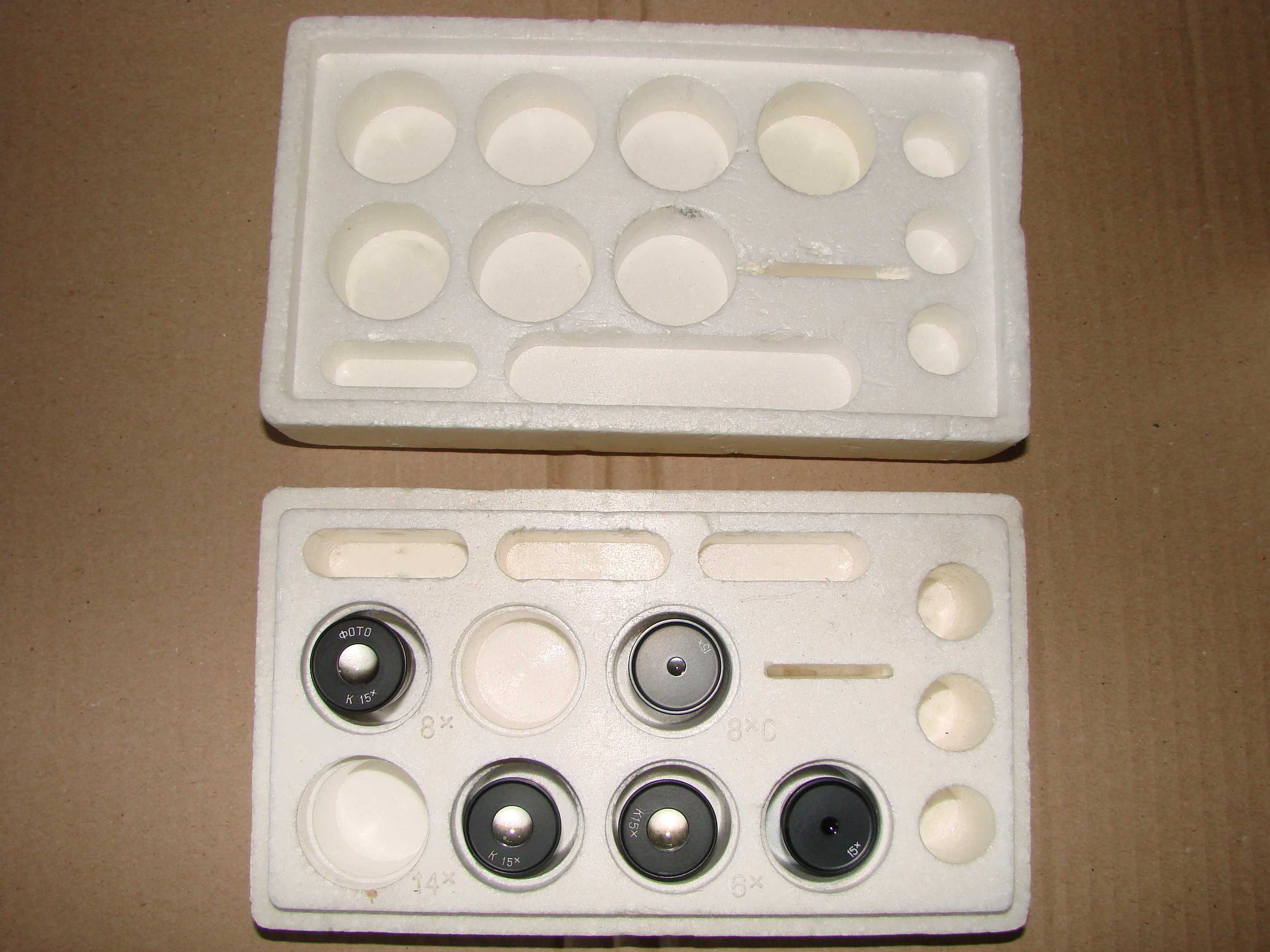 Ящик коробка футляр для хранения линз оптики микроскопа