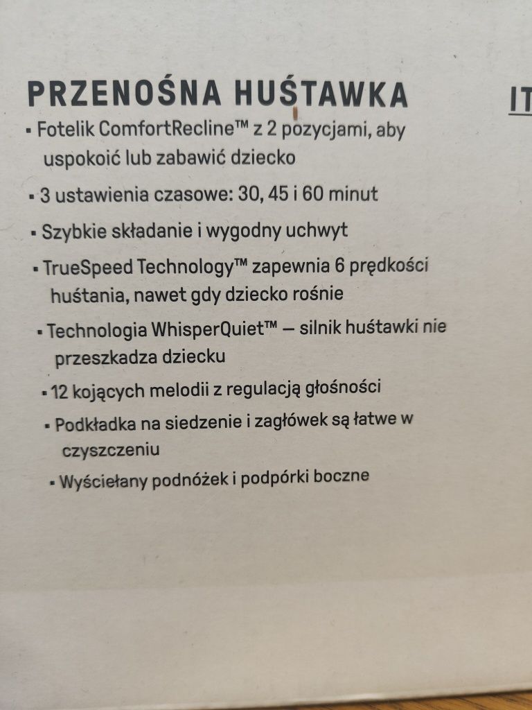 Bujaczek, huśtawka, leżaczek Ingenuityy