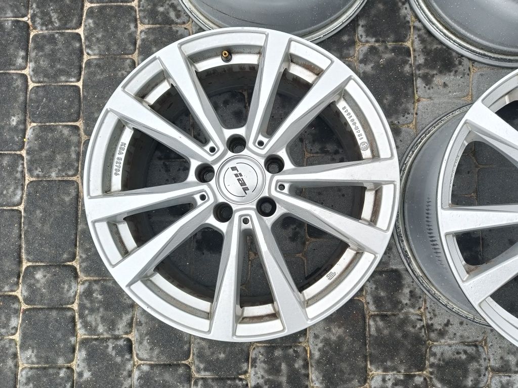 Felgi17 Rial 5*112 Audi Skoda VW stan bdb kpl