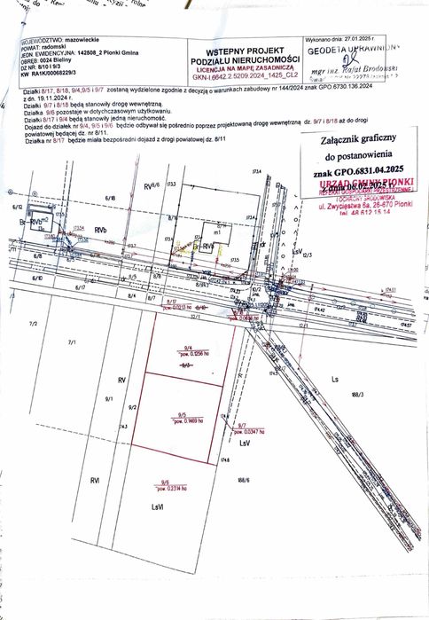 Na sprzedaż: działki budowlane po 1500m2- Bieliny gm. Pionki