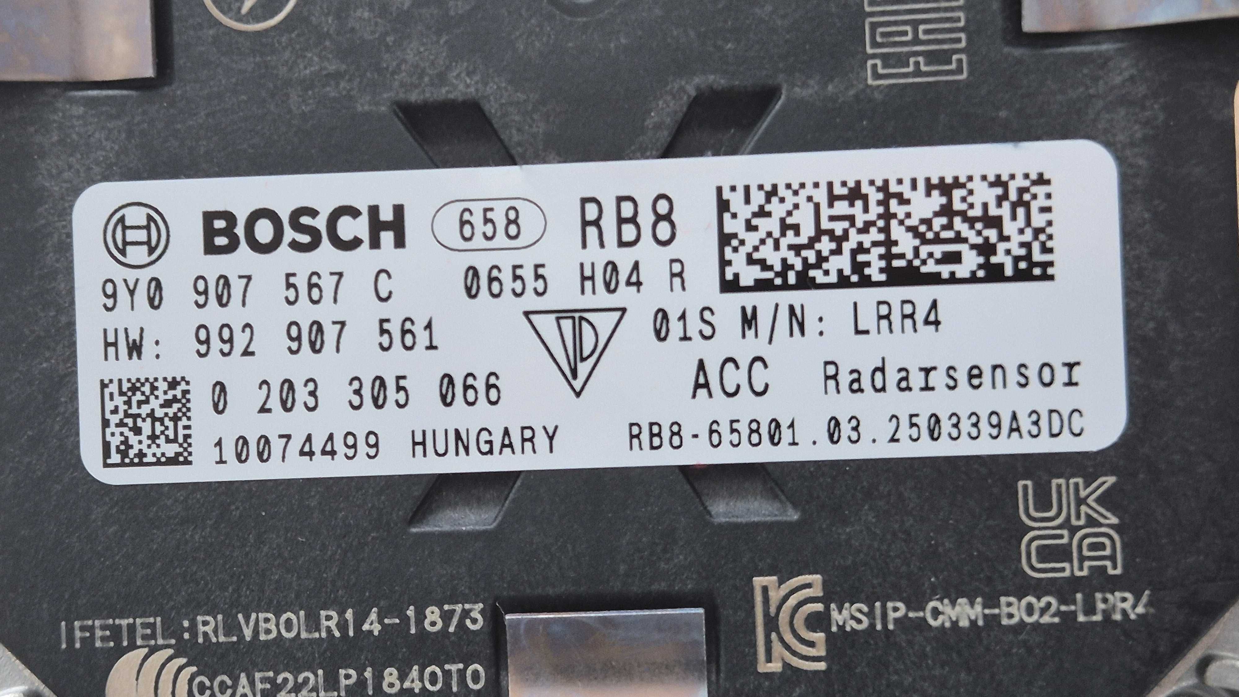 Czujnik Radar Moduł ACC DISTRONIC Porsche 911 Taycan Cayenne 9Y0 NEW
