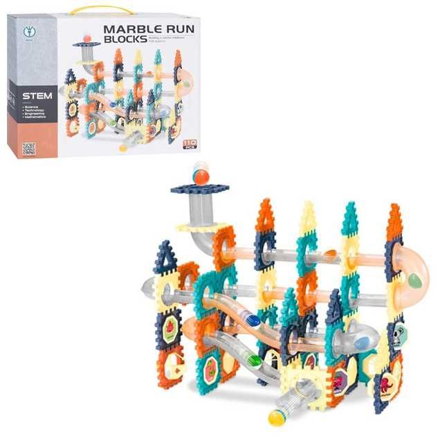 Дитячий конструктор лабіринт Marble Run Blocks 8901, 110 деталей