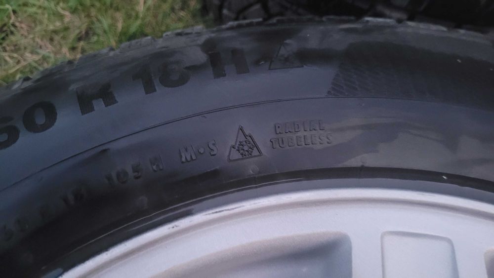 Koła (alufelgi) 18" z oponami zimowymi Continental 245 / 60 R 18