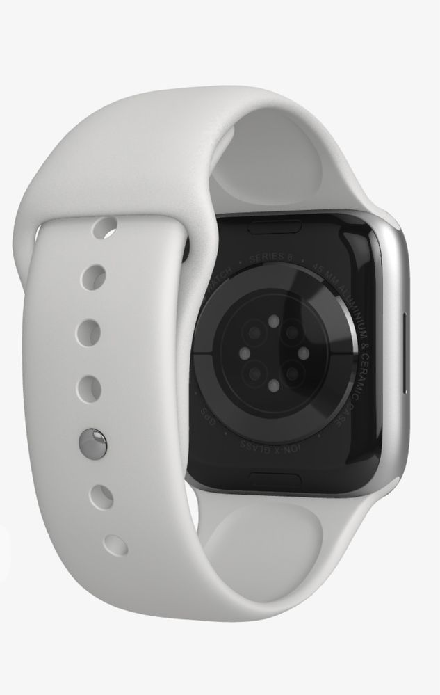 Bracelete Apple Watch 45mm Branca - NOVA