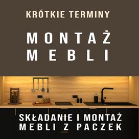 Montaż skręcanie mebli ze sklepów meblowych, mebli z paczki