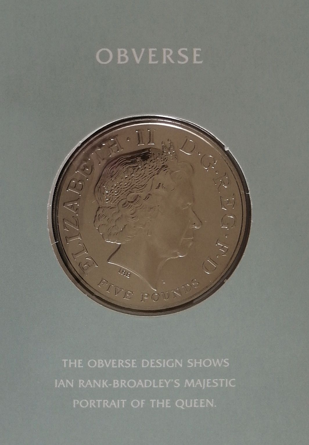 Монета 5 фунтов 2006 (PROOF) подарочный вариант, Великобритания Vivat