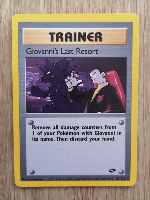 Giovanni's Last Resort - Carta Pokémon ORIGINAL