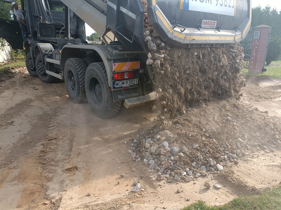 Żwir transport piasek torf ziemia  piach Do murowania do zasypki