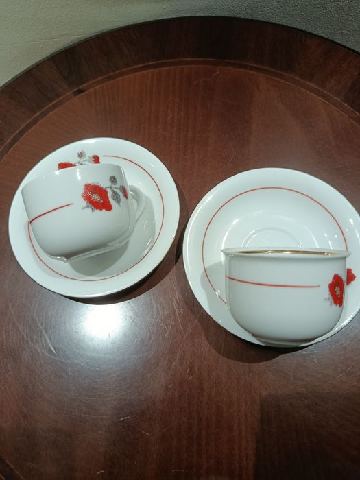 Śliczny stary zestaw dwa Duo porcelana Karolina
