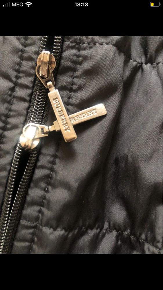 Colete Burberry,  preto