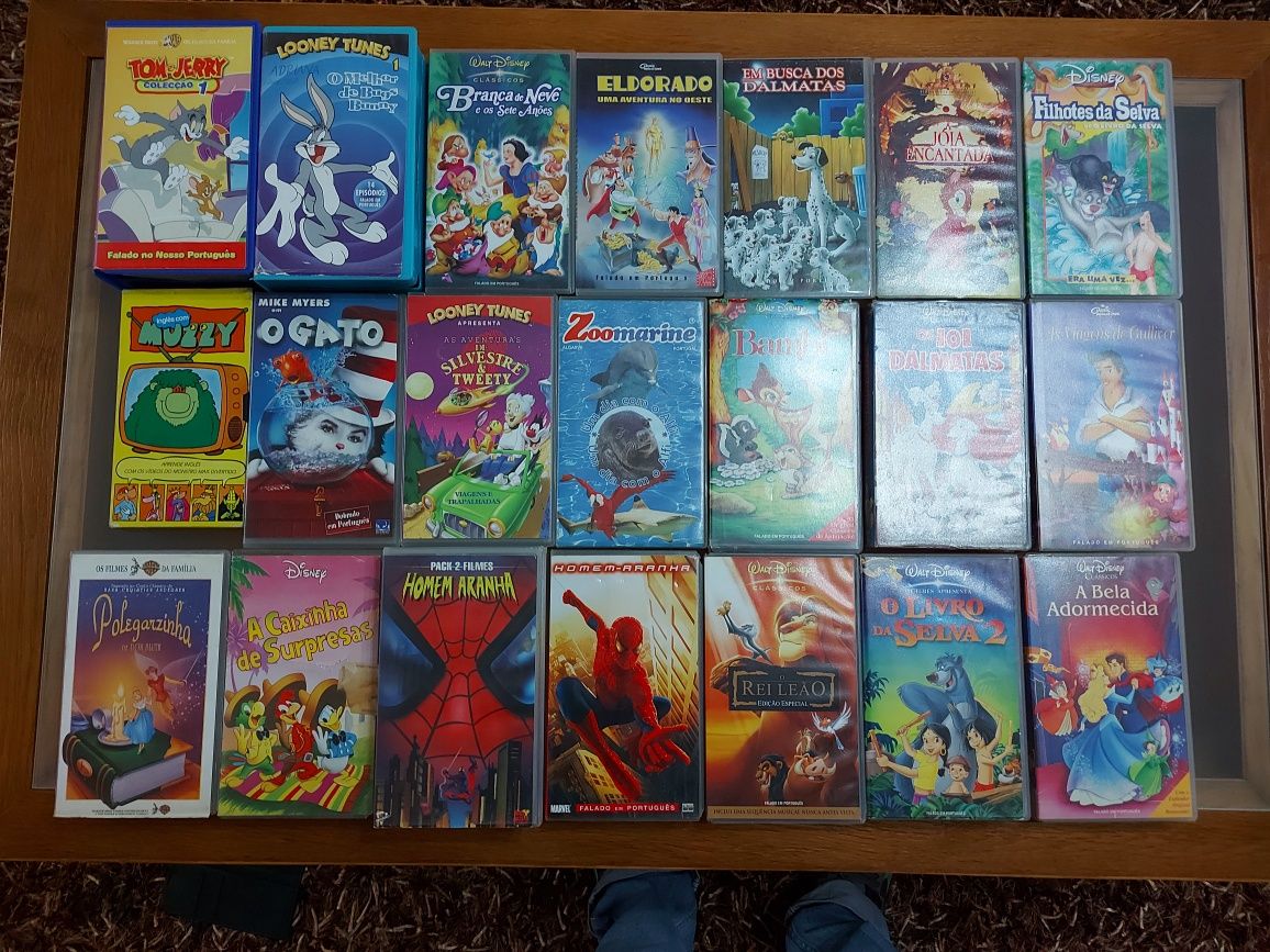 48 Cassetes VHS Filmes Infantis