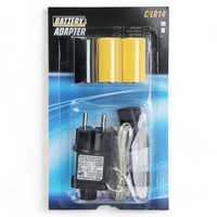 Eliminator baterii 3x LR14 zasilacz adapter IP20 kabel 3m 230V 4,5V