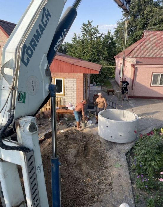 Септик з бетонних кілець з доставкою і монтажем 10/15/26 куб.