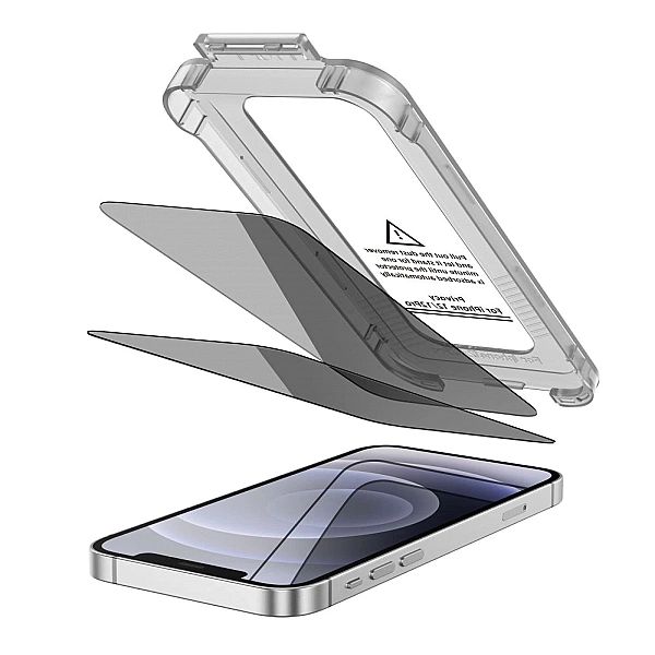 Szkło prywatyzujące Tech-Protect Quick Set Spy+ 2-pack na iPhone 12 /