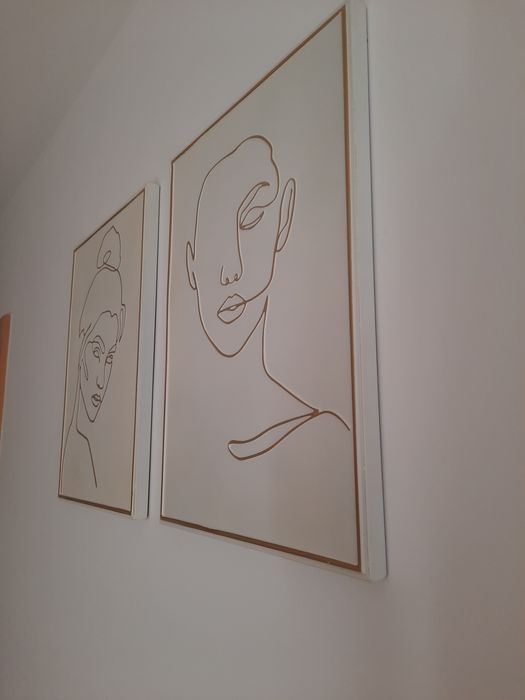 2 Quadros Gato Preto