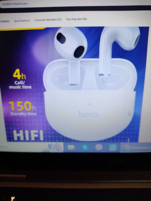 Bluetooth-навушники Redmi ,HOCO TWS EW35 Awei дротові PC-7